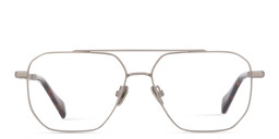 ALL SAINTS Felix Wide Pilot Eyeglasses in Silver – Product Photo 1