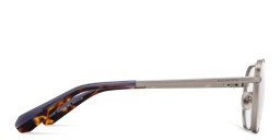 ALL SAINTS Felix Wide Pilot Eyeglasses in Silver – Product Photo 3