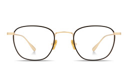 Shop Modo Unisex Round Eyeglasses in Black Gold online.