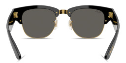 Shop Ray-Ban Mega Clubmaster Blacked Out Collection Unisex Square Sunglasses in Black online.