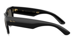 Shop Ray-Ban Mega Wayfarer Blacked Out Collection Unisex Square Sunglasses in Black online.