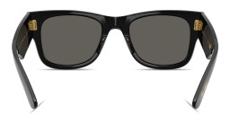 Shop Ray-Ban Mega Wayfarer Blacked Out Collection Unisex Square Sunglasses in Black online.
