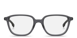 Shop Hugo Boss Logo Signature Square Eyeglasses in Transparent Grey online.