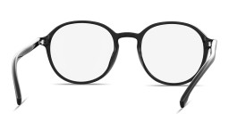 Shop Hugo Boss Logo Signature Panthos Eyeglasses in Black online.