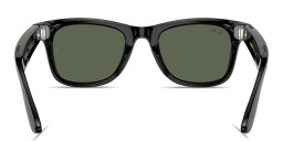Ray-Ban Meta Wayfarer Unisex Square Sunglasses in Shiny Black – Product Photo 4