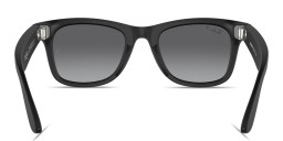 Shop Ray-Ban Meta Wayfarer Unisex Square Sunglasses in Matte Black online.