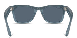 Ray-Ban Meta Wayfarer Unisex Square Sunglasses in Matte Jeans – Product Photo 4