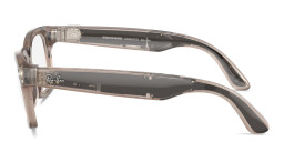 تسوق نظارات شمسية ميتا واي فيرير بإطار مربّع للجنسين راي بان بلون أحمر رملي لامع أونلاين.