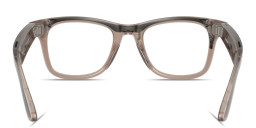 Ray-Ban Meta Wayfarer Unisex Square Eyeglasses in Shiny Warm Stone – Product Photo 7