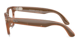 Ray-Ban Meta Headliner Unisex Panthos Sunglasses in Shiny Caramel – Product Photo 5