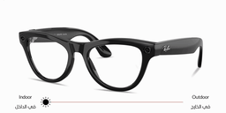 Ray-Ban Meta Skyler Unisex Cat in Shiny Black – Product Photo 2