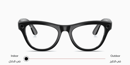 Ray-Ban Meta Skyler Unisex Cat in Shiny Black – Product Photo 1