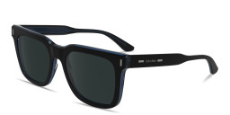 Calvin Klein Logo Signature Rectangle Sunglasses in Black – Product Photo 2