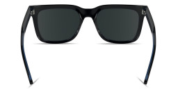 Shop Calvin Klein Logo Signature Rectangle Sunglasses in Black online.