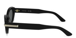 Calvin Klein Logo Lettering Cat-Eye Sunglasses in Black – Product Photo 3