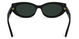 Calvin Klein Logo Lettering Cat-Eye Sunglasses in Black – Product Photo 4