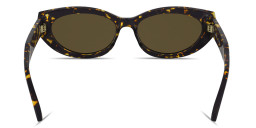 Calvin Klein Logo Lettering Cat-Eye Sunglasses in Tortoise – Product Photo 4