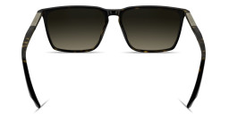Shop Calvin Klein Logo Lettering Rectangle Sunglasses in Havana online.