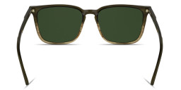 Shop Calvin Klein Logo Lettering Square Sunglasses in Green online.