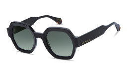 Shop GIGI STUDIOS Grace Irregular Sunglasses in Black online.
