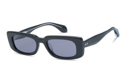 Shop GIGI STUDIOS Thrive 017 Rectangle Sunglasses in Black online.