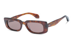 Shop GIGI STUDIOS Thrive 017 Rectangle Sunglasses in Havana online.