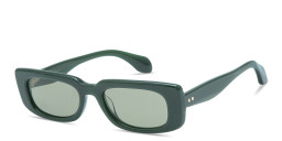 Shop GIGI STUDIOS Thrive 017 Rectangle Sunglasses in Green online.