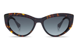 Shop GIGI STUDIOS Tamara Cat-Eye Sunglasses in Havana online.