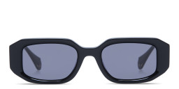 Shop GIGI STUDIOS Danielle Unisex Rectangle Sunglasses in Black online.