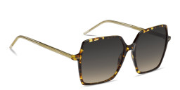 Hugo Boss Logo Signature Oversized Square Sunglasses in Yellow Havana – Product Photo 3