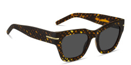 Shop Hugo Boss Square Sunglasses in Havana online.
