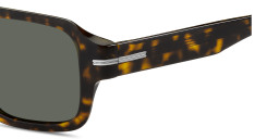 Shop Hugo Boss Logo Signature Rectangle Sunglasses in Havana online.