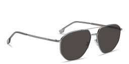 Shop Hugo Boss Logo Signature Aviator Sunglasses in Ruthenium online.