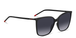 Shop Hugo Boss Logo Signature Square Sunglasses in Black online.