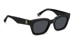 Tommy Hilfiger TH Logo Rectangle Sunglasses in Black – Product Photo 3