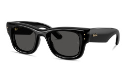 Ray-Ban Wayfarer Puffer Unisex Square Sunglasses in Black – Product Photo 3