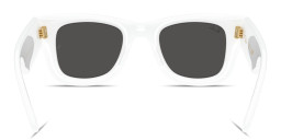 Shop Ray-Ban Wayfarer Puffer Unisex Square Sunglasses in White online.