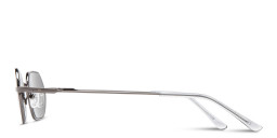 Shop TRICE Logo Irregular Sunglasses in Gunmetal online.