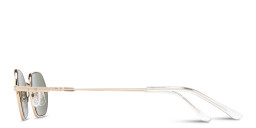 Shop TRICE Logo Irregular Sunglasses in Gold online.