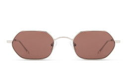 Shop TRICE Logo Irregular Sunglasses in Silver online.