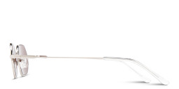 Shop TRICE Logo Irregular Sunglasses in Silver online.