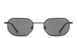Shop TRICE Logo Irregular Sunglasses in Black/Grey online.