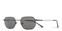 Shop TRICE Logo Irregular Sunglasses in Black online.