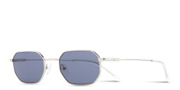 Shop TRICE Logo Irregular Sunglasses in Silver online.