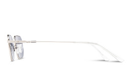 Shop TRICE Logo Irregular Sunglasses in Silver online.