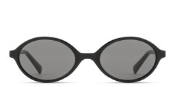 Shop TRICE Logo Oval Sunglasses in Black online.