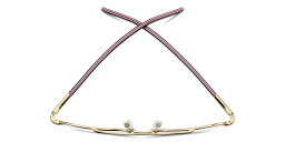 Shop Carrera Logo Signature Wide Square Eyeglasses in Black Gold online.