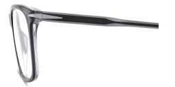 Shop DAVID BECKHAM Talisman Rectangle Eyeglasses in Crystal Grey online.