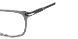 Shop DAVID BECKHAM Talisman Rectangle Eyeglasses in Crystal Grey online.
