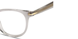 Shop DAVID BECKHAM Talisman Panthos Eyeglasses in Crystal Grey online.